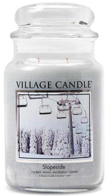 Village Candle Winter Clementine Large Apothecary Jar, Scented Candle,  21.25 oz.